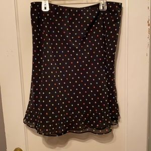 George stretchy polka dot skirt